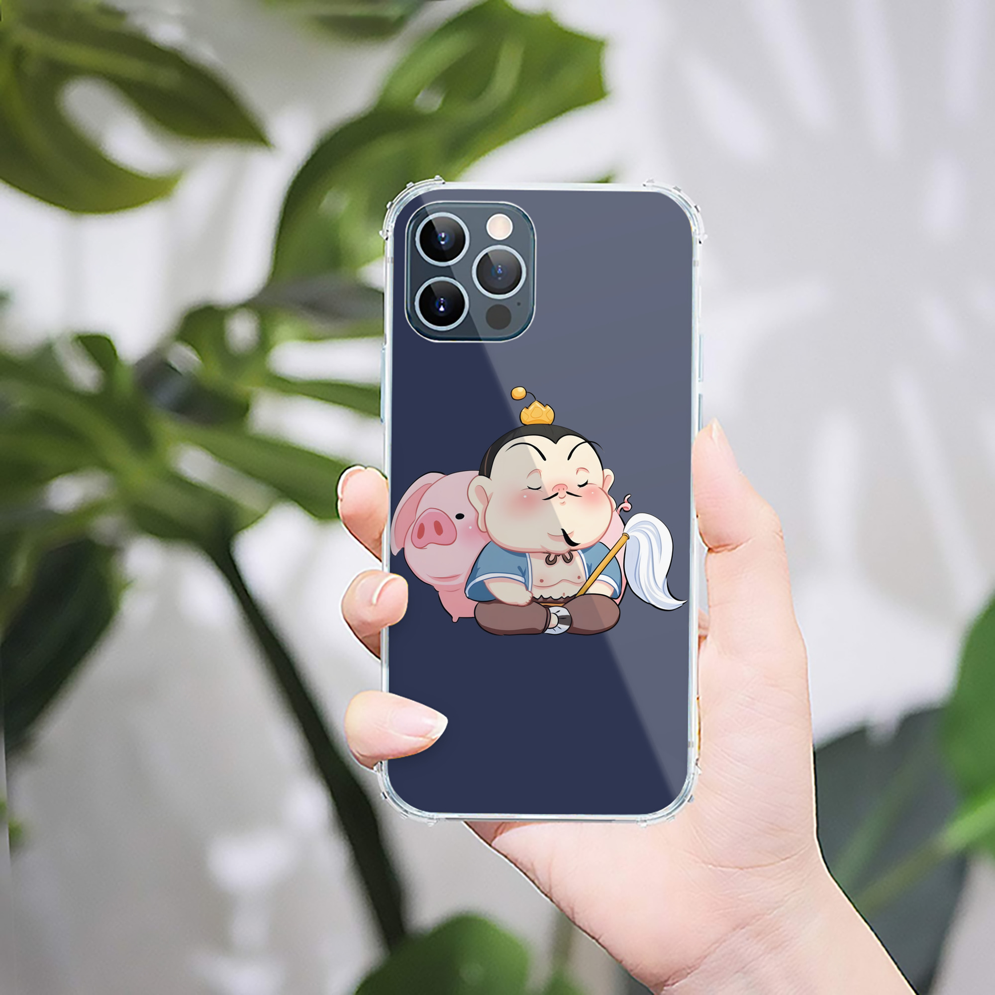 （画像用） Ne Zha 2 ナタ 魔童の大暴れ 【iPhone 12シリーズ対応】透明スマホケース（クリアソフトケース）